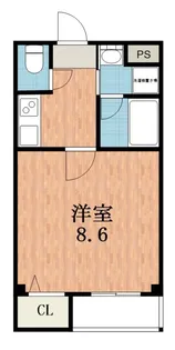 大阪府大阪市生野区桃谷3【マンション】の間取り
