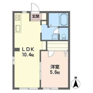 サンコート出北【1階】の間取り
