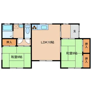 宮崎県都城市南横市町【一戸建】の間取り