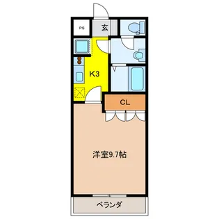 岐阜県揖斐郡池田町八幡【アパート】の間取り