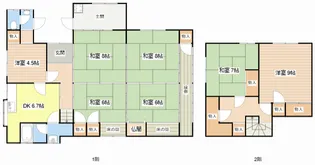 滋賀県長浜市西浅井町塩津浜【一戸建】の間取り