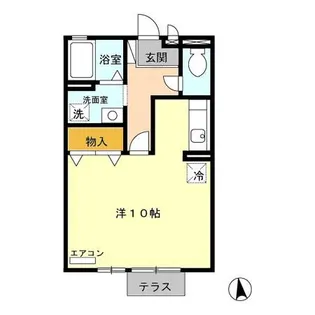 1Rの間取り画像