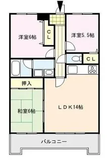 アザレ久留米【5階】の間取り