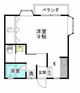 シルクハイツ【1階】の間取り