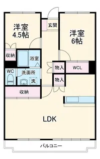 第2桜ハイツ【4階】の間取り