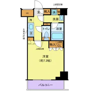 クレヴィスタ大島I【7階】の間取り