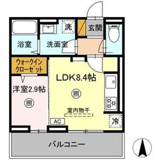 La mer 鴨川【3階】の間取り