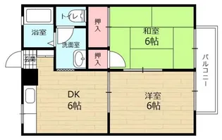 スリーゼハイツ【1階】の間取り