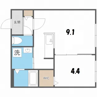 ASTER SHIROISHI(アステールシロイシ)【3階】の間取り