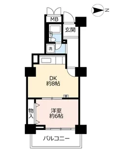 URつくば・二の宮【4階】の間取り