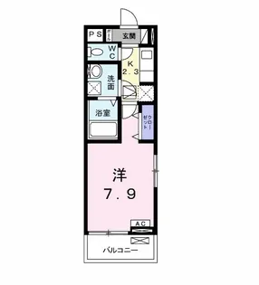 1Kの間取り画像