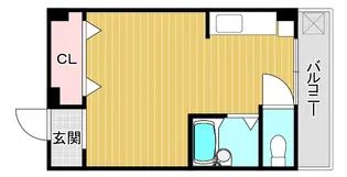 園田岡崎ハイツ【3階】の間取り