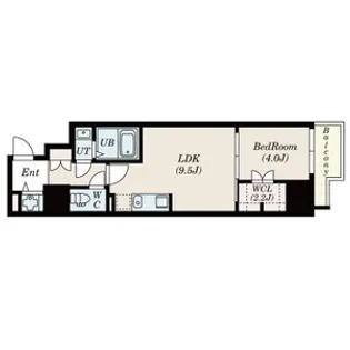 1LDKの間取り画像