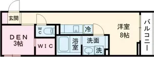 大阪府大阪市城東区東中浜9丁目【マンション】の間取り