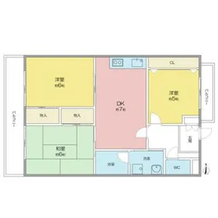 ぴあはくさん【4階】の間取り