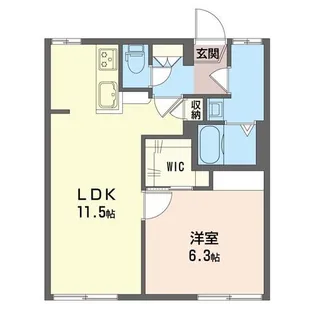 エーデルハイムハマノ A【1階】の間取り