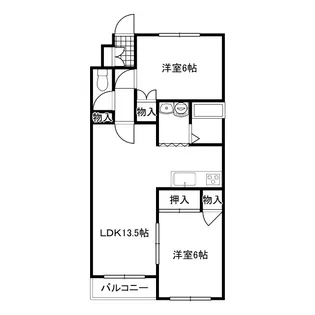 ヒルズF&M【2階】の間取り
