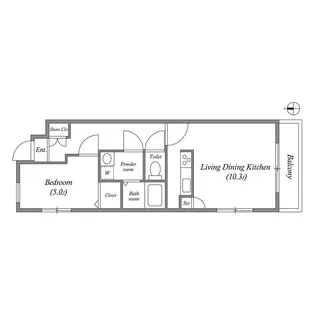 GRAN PASEO舎人【5階】の間取り