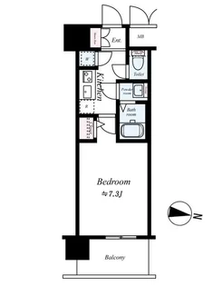 1Kの間取り画像