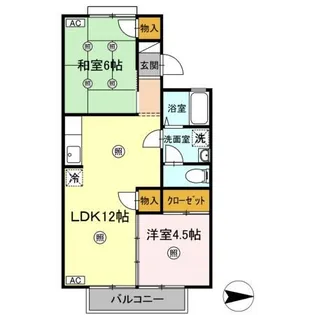 サンシャインK【2階】の間取り