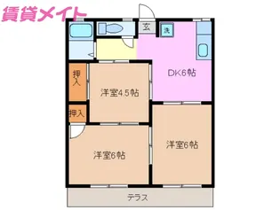 サンモールサトー【1階】の間取り