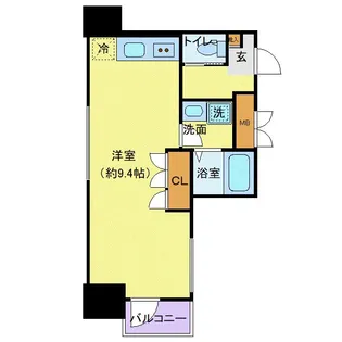 1Rの間取り画像