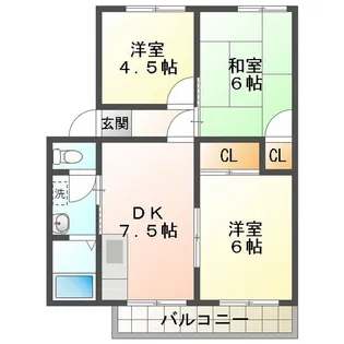 3DKの間取り画像