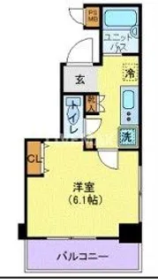 トーシンフェニックス南麻布【2階】の間取り