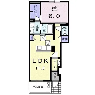 エテルノアーク【1階】の間取り