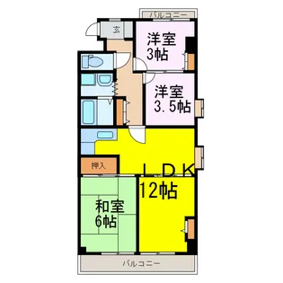 茨城県古河市東1【マンション】の間取り