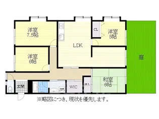 パルナス望ヶ丘【1階】の間取り