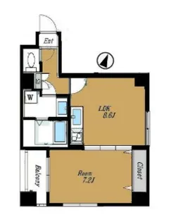 東京都中央区勝どき2【マンション】の間取り