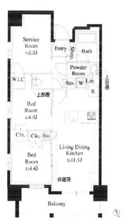 プレシス上福岡【3階】の間取り