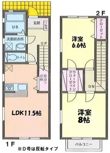 千葉県四街道市四街道3【一戸建】の間取り