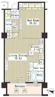 東京都渋谷区恵比寿4【マンション】の間取り