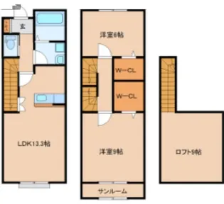 エスペランサ岩切IIの間取り