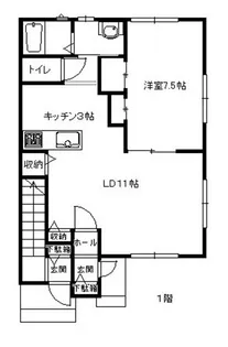 サンパティーク【1階】の間取り