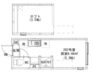 東京都葛飾区西新小岩4【アパート】の間取り