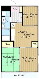 クローバーハイツ【2階】の間取り