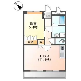 大阪府和泉市一条院町【アパート】の間取り