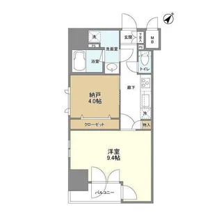 コードテラス東日本橋【11階】の間取り