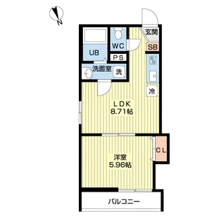 立川セイワレジデンスII【1階】の間取り