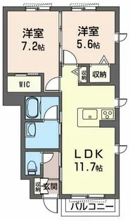 群馬県前橋市元総社町3【アパート】の間取り