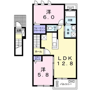 エストランダ C【2階】の間取り