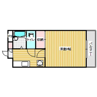 サニークレスト清水【5階】の間取り