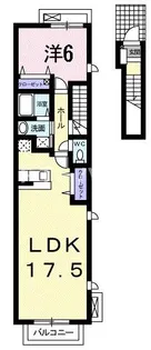 千葉県習志野市鷺沼5【アパート】の間取り