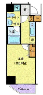 神奈川県川崎市中原区新丸子東1【マンション】の間取り