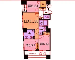 ドゥーエ横浜駅前【10階】の間取り