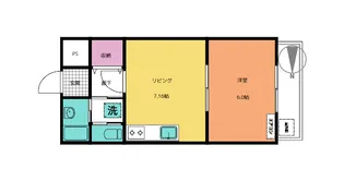 パレ・ドール五反野【3階】の間取り
