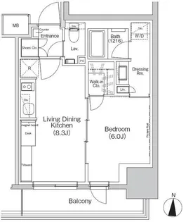 東京都江東区大島3【マンション】の間取り